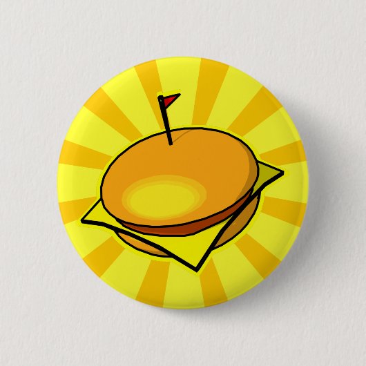 CHEESEBURGER-Button Ronde Button 5,7 Cm (Voorkant)