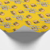 Cheeseburger Cadeaupapier (Hoek)