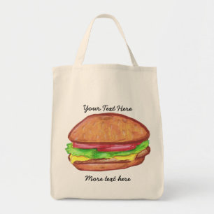 Cheeseburger Canvas tas