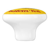 Cheeseburger Ceramic Knob. Keramische Knop (Zijkant)