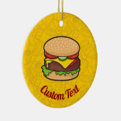 Cheeseburger Ceramic Ornament (Rechts)
