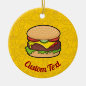 Cheeseburger Ceramic Ornament (Voorkant)
