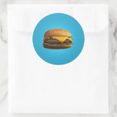 Cheeseburger Classic Round Sticker (Tas)