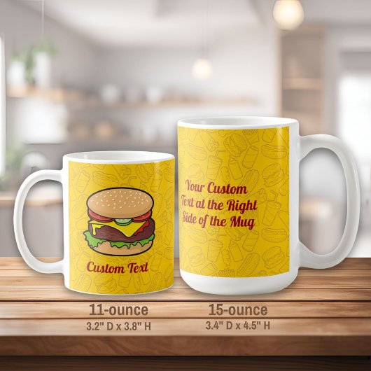 Cheeseburger Coffee Mok