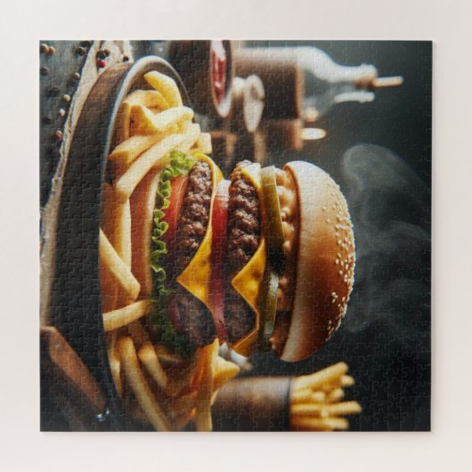 Cheeseburger Combo Puzzel Legpuzzel (Horizontaal)