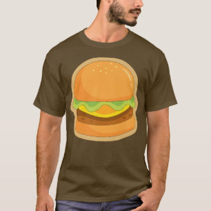 Cheeseburger Cute Cartoon Burger Foodie T-shirt