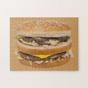 Cheeseburger dubbelfast food legpuzzel