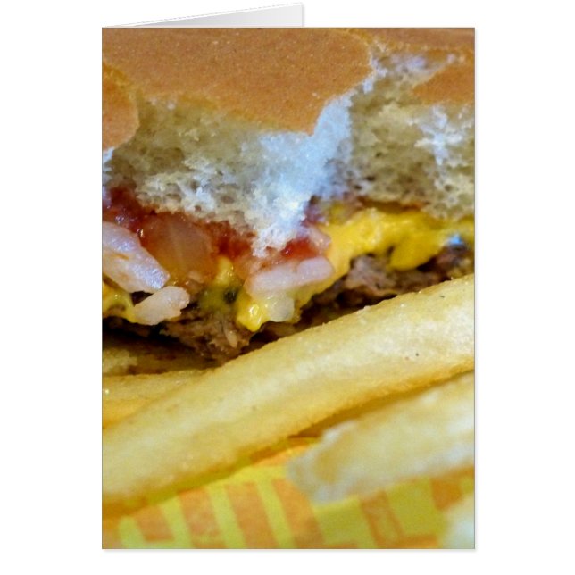 Cheeseburger en Fries (Voorkant)