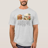 Cheeseburger En T-shirt Paradise (Devant)