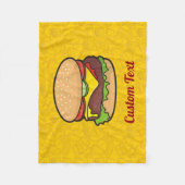 Cheeseburger Fleece Deken (Voorkant)