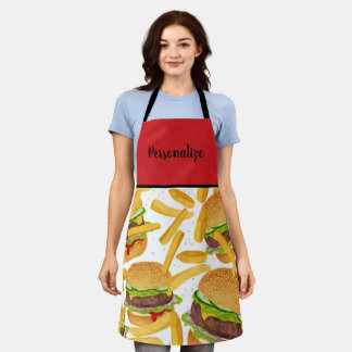 Cheeseburger & Friet Schort