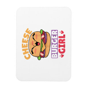 Cheeseburger Girl, Hamburger Women en Cheeseburge Magneet