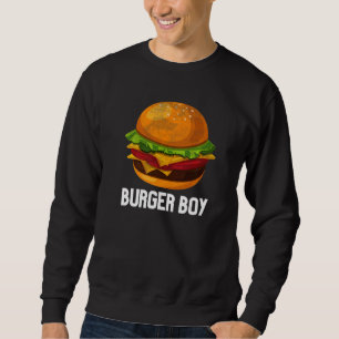 Cheeseburger Hamburger Fastfood Burger Boy Costum Trui