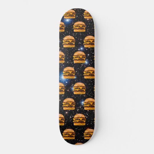 Cheeseburger in de ruimte skateboard (Voorkant)