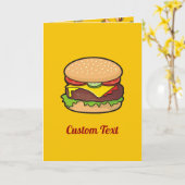 Cheeseburger Kaart (Gele Bloem)