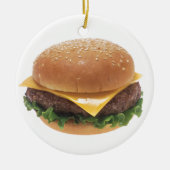 Cheeseburger Keramisch Ornament (Voorkant)
