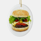 Cheeseburger Keramisch Ornament (Rechts)