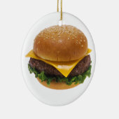 Cheeseburger Keramisch Ornament (Rechts)