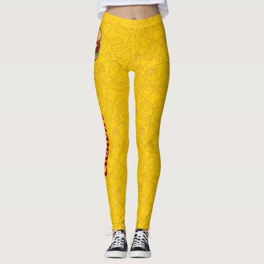 Cheeseburger Leggings (Voorkant)