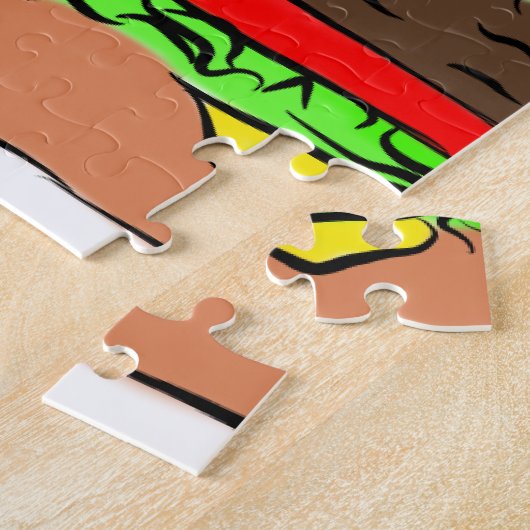 Cheeseburger Legpuzzel (Zijkant)