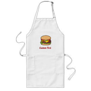 Cheeseburger Long Apron Lang Schort