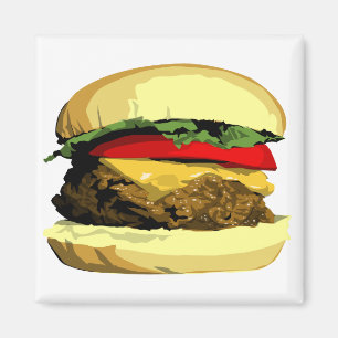Cheeseburger magnet magneet