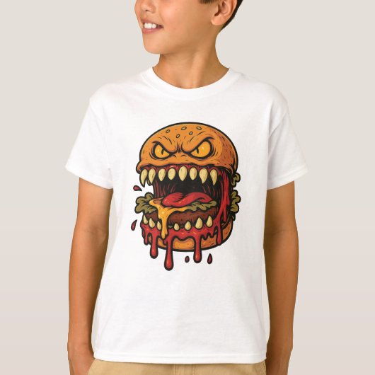 Cheeseburger Monster Kids t-shirt (Devant)