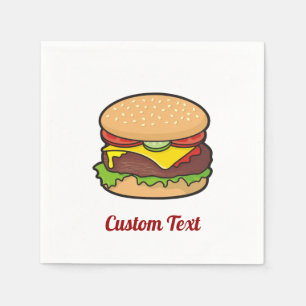 Cheeseburger Napkins Servet