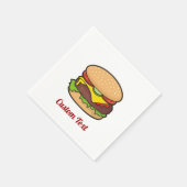 Cheeseburger Napkins Servet (Hoek)