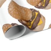 Cheeseburger op sesamzaad bun cadeaupapier (Rol Hoek)