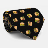 Cheeseburger Pattern Stropdas (Opgerold)