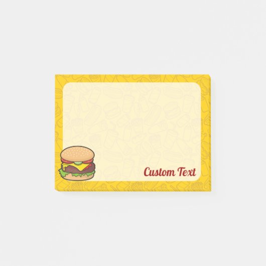 Cheeseburger Post-it® Notes (Voorkant)