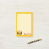 Cheeseburger Post-it® Notes (Op bureau)