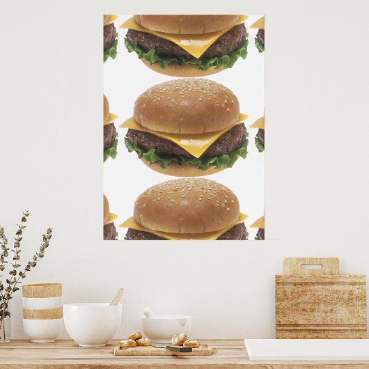 Cheeseburger Poster (Keuken)