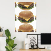 Cheeseburger Poster (Thuiskantoor)