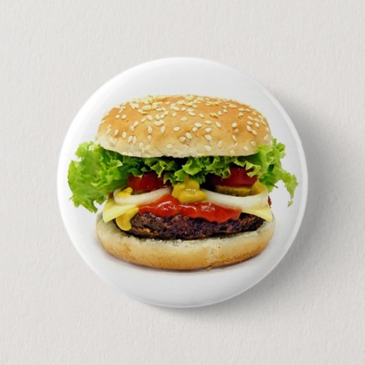 Cheeseburger Ronde Button 5,7 Cm (Voorkant)