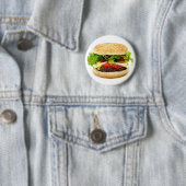 Cheeseburger Ronde Button 5,7 Cm (In situ)