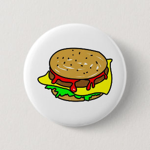 cheeseburger ronde button 5,7 cm