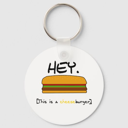 Cheeseburger Sleutelhanger (Voorkant)