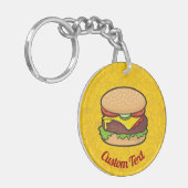 Cheeseburger Sleutelhanger (Voorkant Links)