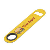 Cheeseburger Speed Flessenopener (Voorkant Gekanteld)