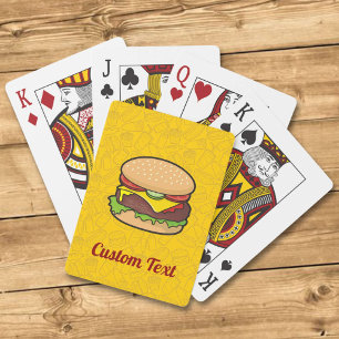 Cheeseburger-speelkaarten Pokerkaarten