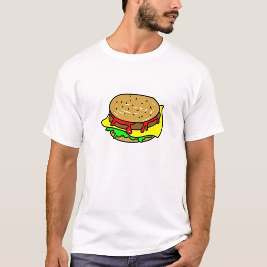 cheeseburger t-shirt (Voorkant)