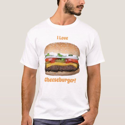 Cheeseburger T-Shirt de base hommes (Devant)