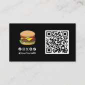 Cheeseburger Visitekaartje (Achterkant)