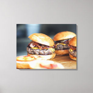 Cheeseburgers Canvas Afdruk