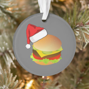 Cheeseburgers Hamburger Santa Hat Correspondance d
