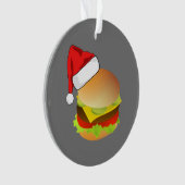 Cheeseburgers Hamburger Santa Hat Correspondance d (devant)