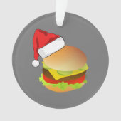 Cheeseburgers Hamburger Santa Hat Correspondance d (devant)