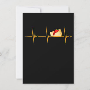 Cheesecake Dessert Kaas Cake Hartslag Ekg Pols Kaart